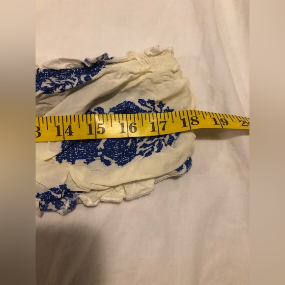 SheIn Curve leaf print, tie top with flowy pants, 3X - Picture 4 of 12